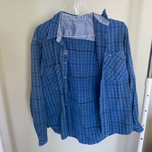 Urban renewal blue flannel